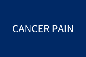text reading Cancer Pain