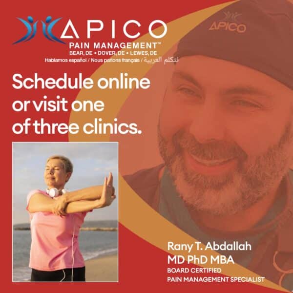 Schedule your APICO Pain Management™ appointment online